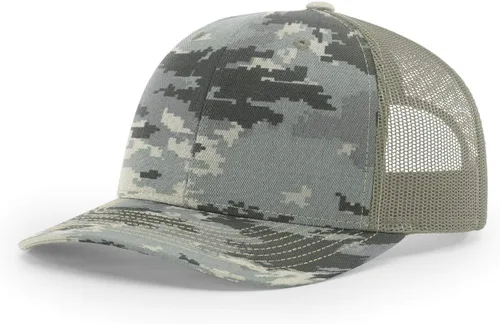 Vista 56 de Richardson 112 Gorra de Camionero - Gorra Snapback Ajustable Premium - Gorras Richardson en Blanco de Seis Paneles Estructurados Árbol real Max 7