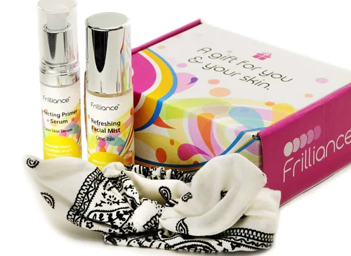 Vista 8 de Frilliance Paquete de belleza para adolescentes, base y suero hipoalergénico vegano libre de crueldad, niebla facial y bandana