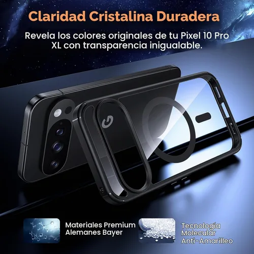 Vista 4 de TAURI Funda para Google Pixel 10 Pro XL, compatible con Magsafe, color Negro