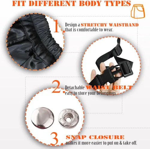 Vista 2 de Chaleco de entrenamiento para perros para hombres y mujeres con bolsillos grandes y profundos, bolsa de tratamiento de cintura para manipulador