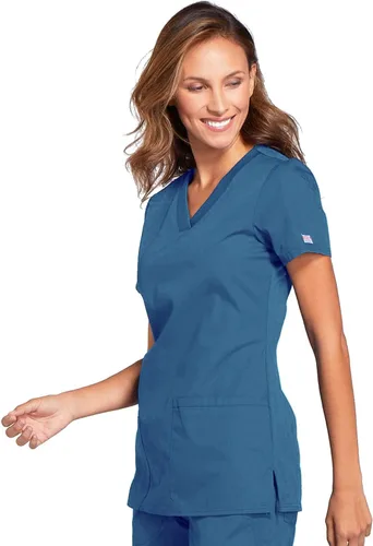 Vista 4 de Cherokee Workwear Originals - Camiseta de manga corta para mujer