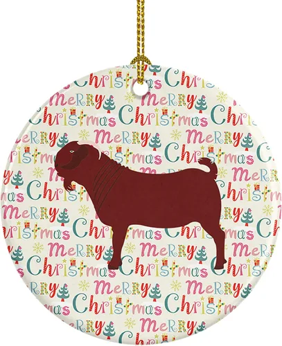 Vista 109 de Caroline's Treasures Adorno de cerámica de avestruz común para árbol de Navidad, decoración colgante para el hogar, Navidad, vacaciones, fiesta