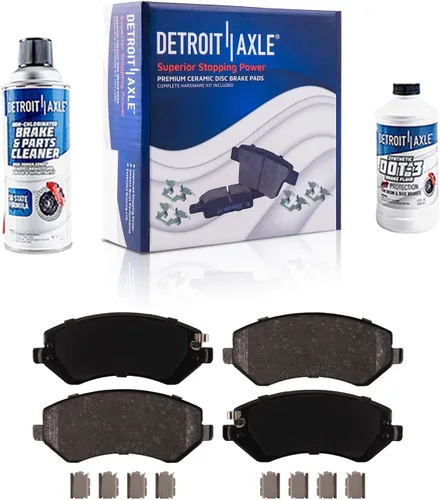 Vista 146 de Detroit Axle - Kit de freno delantero para Dodge Ram 1500 Durango Dakota Chrysler Aspen Dakota Driver Side Disco Freno Pinza de freno de cerámica