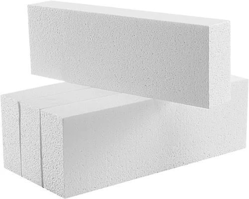 Vista 10 de AMZQNART 8 paquetes de bloques de espuma para manualidades, bloques cuadrados de espuma de poliestireno de 4x4x2 para escultura artística, arreglos