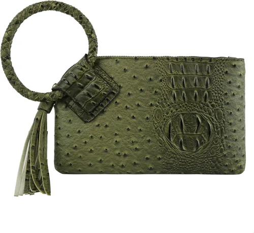 Vista 8 de Monedero de mano para mujer, cartera de noche con correa de mano, informal, formal, de cuero vegano, Metro Muse
