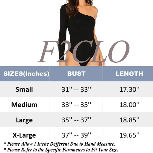 Vista 7 de Allchic Body sexy de manga larga con un hombro para mujer, cuello redondo