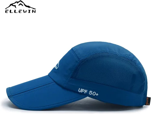 Vista 37 de ELLEWIN Gorra de béisbol unisex UPF 50 sin estructura, con pico grande y plegable