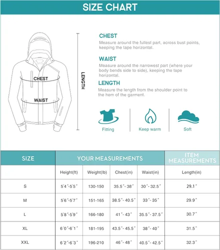 Vista 6 de Heathyoga Chaqueta de esquí impermeable para hombre, chaqueta de snowboard para hombre, chaqueta de nieve, chaquetas de esquí, chaquetas