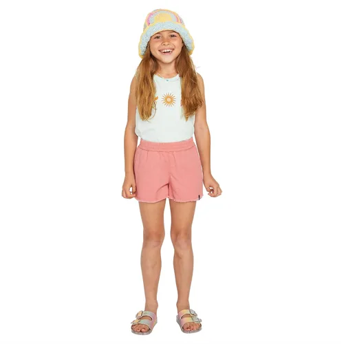 Vista 3 de Volcom Strutin Stone - Pantalón corto con cintura elástica para niña, Mapa