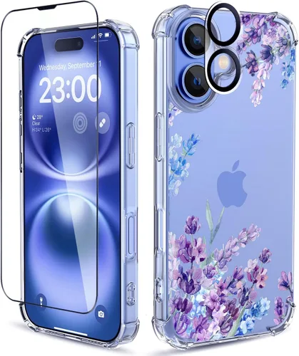 Vista 16 de Funda para iPhone 13 y iPhone 14 (6.1 pulgadas), funda protectora delgada de poliuretano termoplástico suave a prueba de golpes, bonito