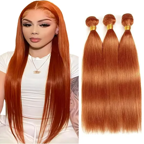 Vista 58 de Color 30 paquetes de cabello humano marrón onda del cuerpo paquetes 8 10 12 pulgadas brasileño virgen Remy extensiones de cabello humano doble trama