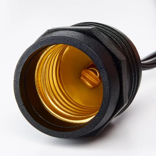 Vista 6 de Satco S8039 - Tira de luces incandescentes para interiores y exteriores, color negro, bombillas no incluidas, 24 pies (paquete de 1)