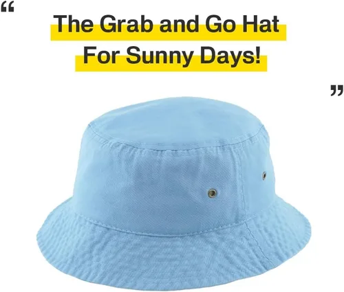 Vista 4 de Gorro de pescador KBETHOS unisex, de algodón lavado, para el verano al aire libre