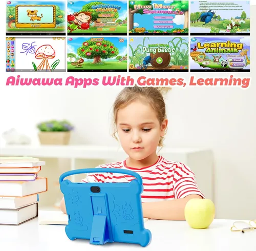 Vista 5 de Tablet para niños DIGITHINK de 7 pulgadas 3-9 con estuche protector, 4GB (2GB+2GB Expand) RAM 32GB ROM, tabletas para niños pequeños, dispositivo