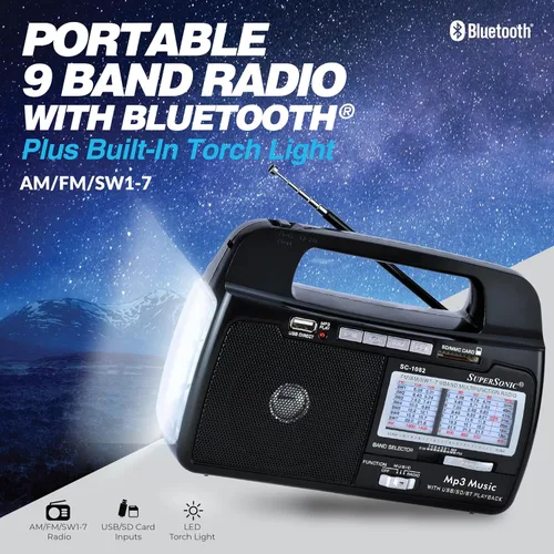 Vista 5 de Supersonic SC1082 Radio portátil.
