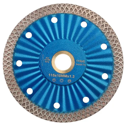 Vista 11 de Hoja de sierra de diamante de 4 "Hoja de corte de porcelana súper fina para cortar baldosas cerámicas de mármol de granito..