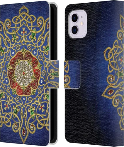 Vista 13 de Head Case Designs Funda de piel con licencia oficial de Brigid Ashwood Awen Celtic Wisdom 3, tipo cartera compatible con Apple iPhone 11