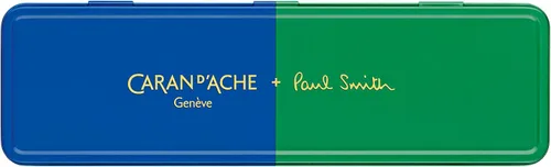 Vista 5 de Caran D'Ache Bolígrafo unisex Paul Smith 850 Collection - Bolígrafo de color cobalto y esmeralda, tamaño 5.051 in, con referencia de caja de regalo