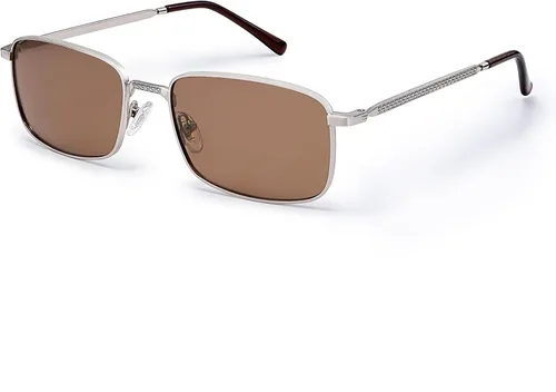 Vista 2 de SOJOS Gafas de sol polarizadas rectangulares retro vintage para hombre y mujer clásicas UV400 Metal Sunnies SJ1215
