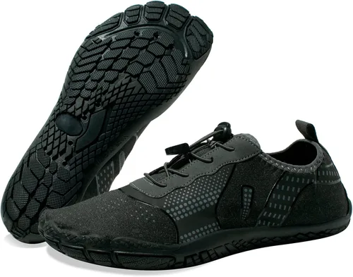 Vista 2 de Zapatos de agua para hombre descalzos de secado rápido, calcetines acuáticos para natación, buceo, surf, piscina, deportes acuáticos, playa
