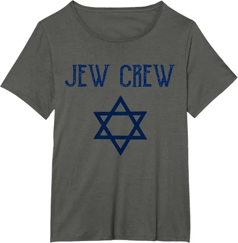 Vista 70 de Camiseta Jew Crew Jewish Star, gris, S