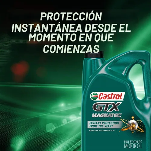 Vista 7 de Castrol GTX MAGNATEC 5W-30 Aceite de motor sintético completo, 5 cuartos de galón