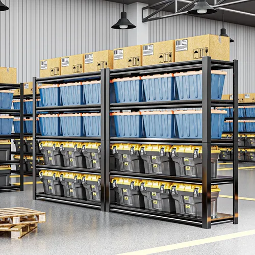 Vista 8 de Estantería de Garaje de Servicio Pesado de 2000 LBS, Estantes de Almacenamiento de Metal de 5 Niveles, Unidades de Estantería Ajustables, Estantes