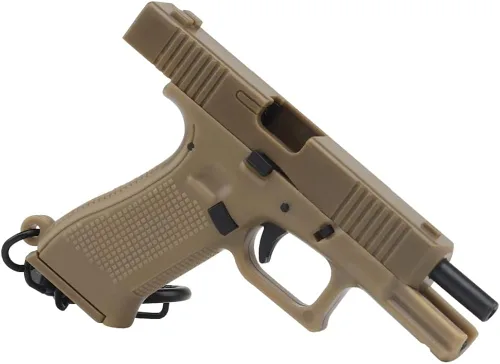 Vista 5 de Mini llaveros en forma de pistola para hombres y mujeres modelo G-45 escala 14 llavero para bolsa de regalo colgante