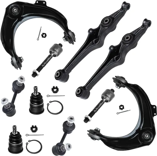 Vista 96 de Detroit Axle - Kit de suspensión delantera de 10 piezas para Jeep 2002-2004