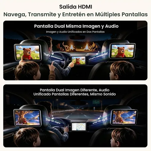Vista 8 de ATOTO V10 10" Android Single Din & Double DIN Estéreo para coche, 6+128GB