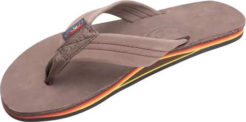 Vista 9 de Rainbow Sandals - Sandalias de cuero de primera calidad para mujer Cafe