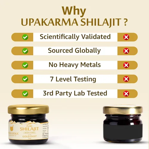 Vista 7 de Upakarma Ayurveda - Resina pura suave de Shilajit/Shilajeet con cuchara, fuente natural de ácido fúlvico y oligominerales, paquete 1
