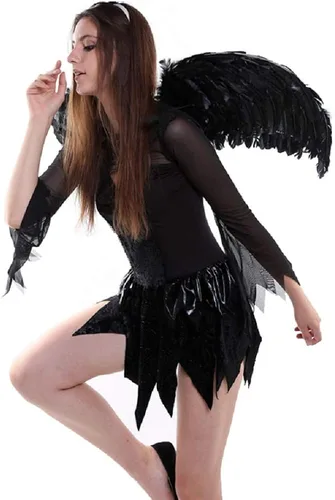 Vista 6 de leiwo - Alas de ángel para niños y adultos Halloween Navidad cosplay fiesta disfraz de ángel alas