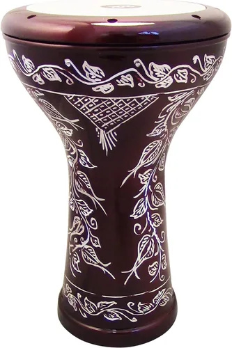 Vista 7 de The Wave Zaza Percussion - Darbuka Doumbek estilo egipcio de 17 pulgadas (negro - grabado)