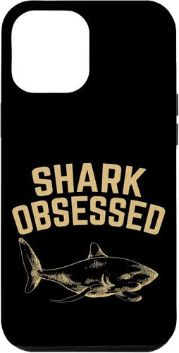 Vista 10 de iPhone 12 mini tiburón obsesionado amante del mar océano temático tiburones regalo caso