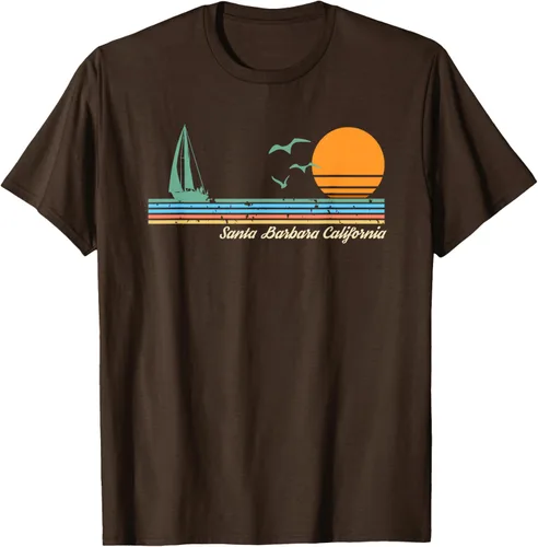 Vista 5 de Camiseta Santa Barbara California, Negro, S