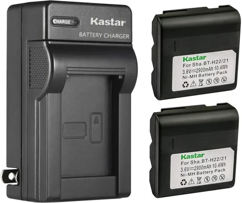 Vista 5 de Kastar Cargador de batería de pared de CA compatible con Sharp VL-E600U, VL-E610, VL-E610H, VL-E610S, VL-E610U, VL-E620, VL-E620S, VL-E620U