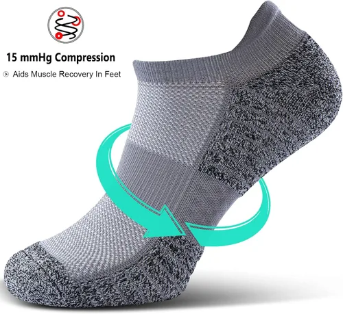 Vista 2 de SITOISBE Calcetines deportivos de compresión para hombres y mujeres, paquete de 48