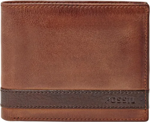 Vista 25 de Fossil Billetera plegable de cuero para hombre con ventana de identificación abatible para hombres