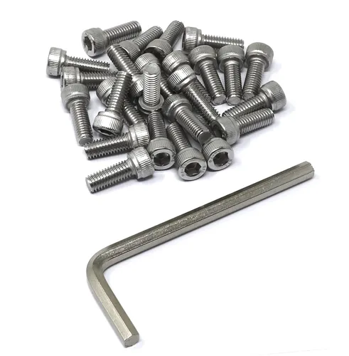 Vista 118 de iexcell Kit de tornillos de cabeza hexagonal de acero inoxidable 304, 100 unidades M2 x 0.157 in, paso de rosca de 0.016 in