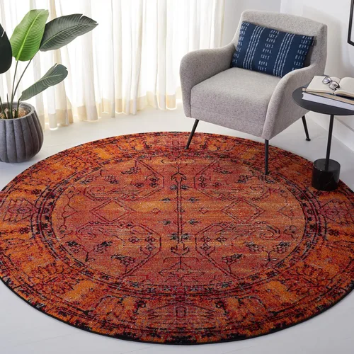 Vista 6 de SAFAVIEH Vintage Hamadan Collection - Alfombra de pasillo, 2.3 x 14 pies, naranja, diseño oriental tradicional persa, no desprende pelusa y de fácil