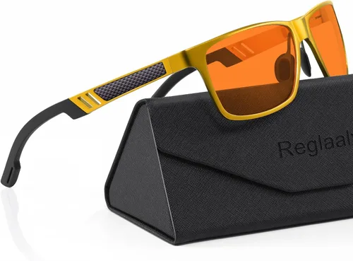 Vista 11 de Gafas de bloqueo de luz azul con marco de metal para hombres y mujeres