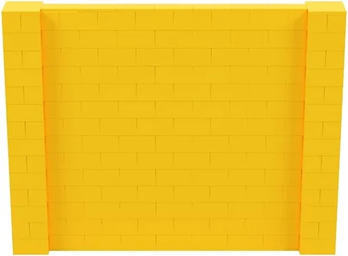 Vista 191 de EverBlock Kit de pared de 5 x 4 pies Bloques de construcción modulares Sistema de pared para edificios, pantallas y estructuras Divisor