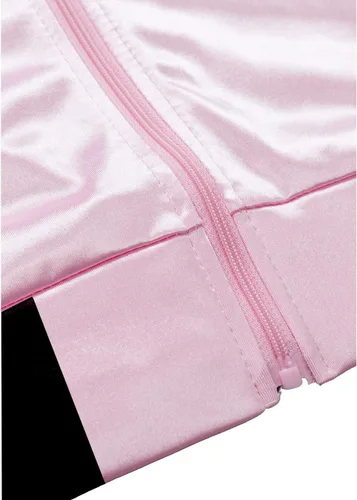 Vista 2 de Chaqueta de satén rosa para niñas de los años 50, chaqueta de satén rosa, disfraces de Halloween, abrigo para niñas pequeñas, talla 6-14