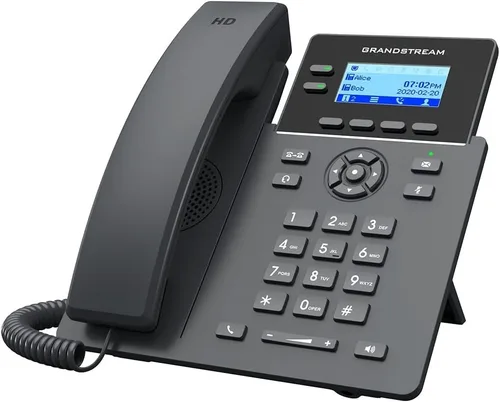 Vista 3 de Grandstream Teléfono IP GRP2602 2 líneas, 4 cuentas SIP Pantalla LCD de 2.4 pulgadas Ethernet 10/100 de doble puerto