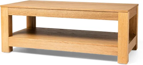 Vista 12 de Maven Lane Paulo - Mesa de centro rectangular de 18 pulgadas con almacenamiento, madera maciza marrón, ideal para sala de estar y sala de estar