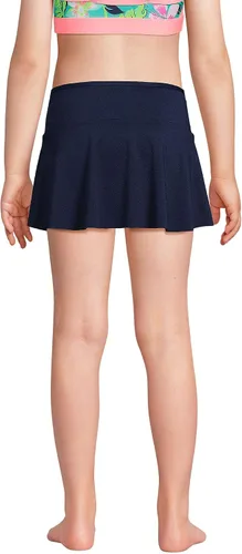 Vista 2 de Lands' End Falda de natación para niñas Azul Marino Profundo