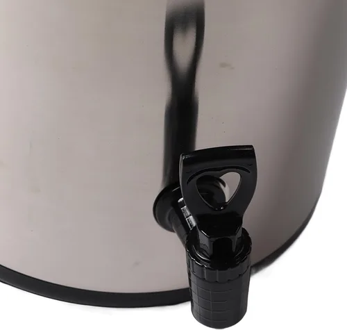 Vista 7 de Dispensador de bebidas aislado, dispensador de bebidas frías y calientes, dispensador de bebidas frías y calientes de acero inoxidable 304