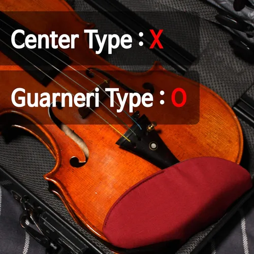 Vista 2 de Funda para mentonera prémium para lección de violín, modelo Guarneri, almohadilla de mentón, algodón puro, perfecta para principiantes, accesorios