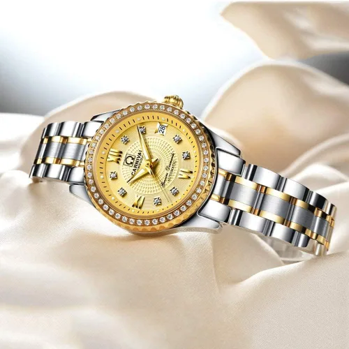 Vista 4 de BESTKANG Relojes de lujo automáticos para mujer, calendario impermeable de 164.0ft, reloj mecánico de acero inoxidable